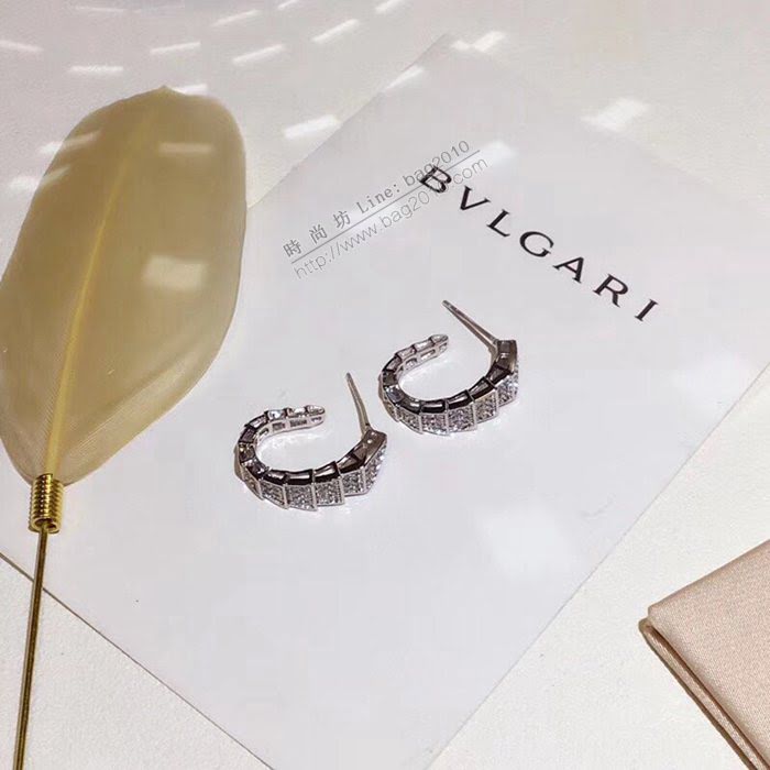 Bvlgari飾品 寶格麗蛇形耳釘 寶格麗蛇系列耳環  zgbq3189